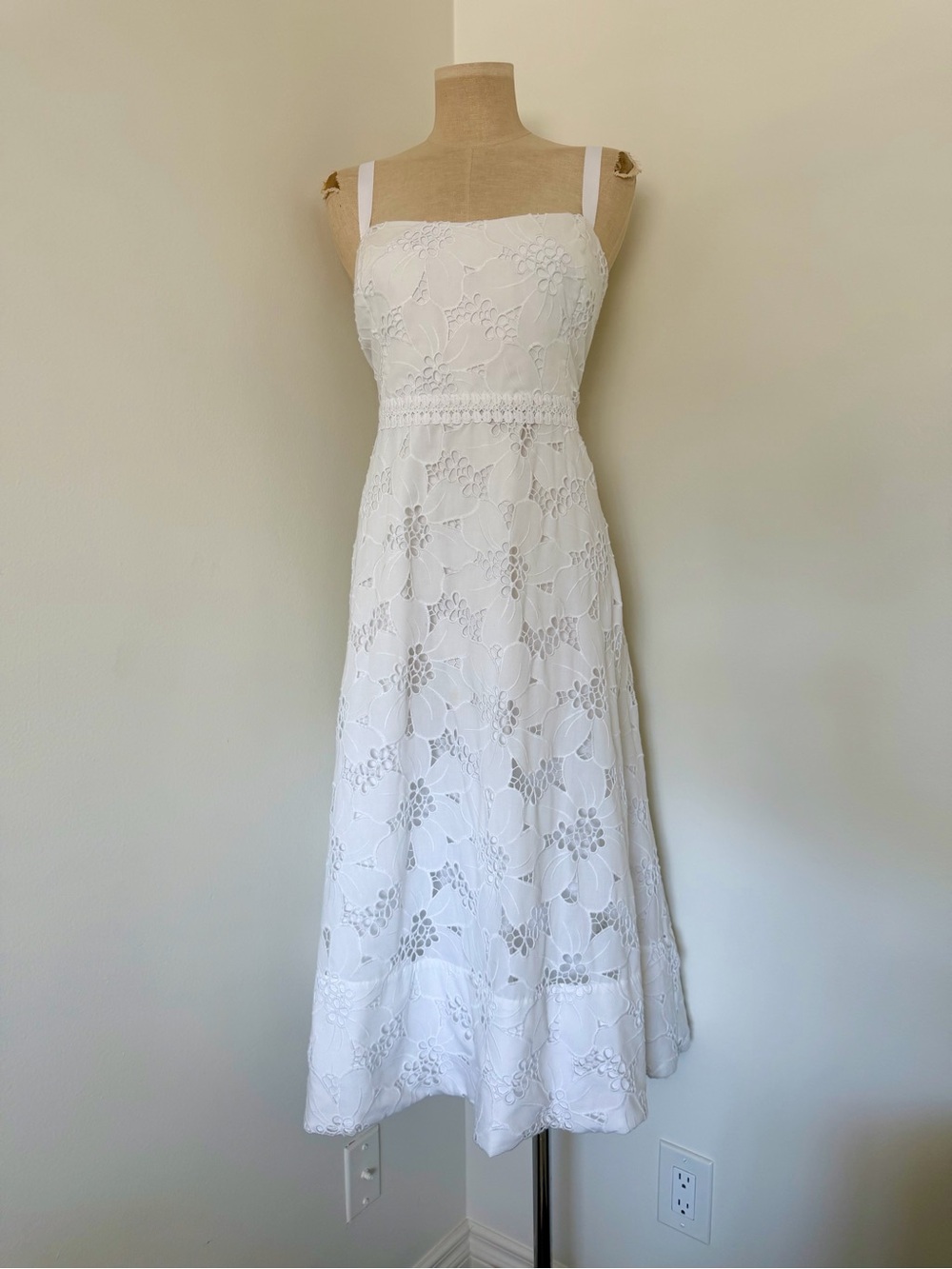 Lilly Pulitzer FAWN MIDI DRESS Resort White Cabana EYELET